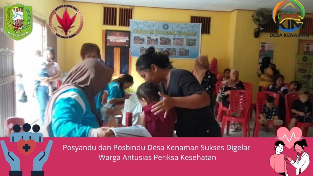 Posyandu dan Posbindu Desa Kenaman Sukses Digelar, Warga Antusias Periksa Kesehatan